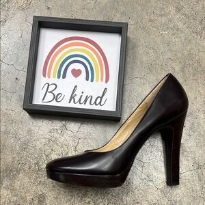 Michael Kors Black Stiletto Heels with Platform Sole